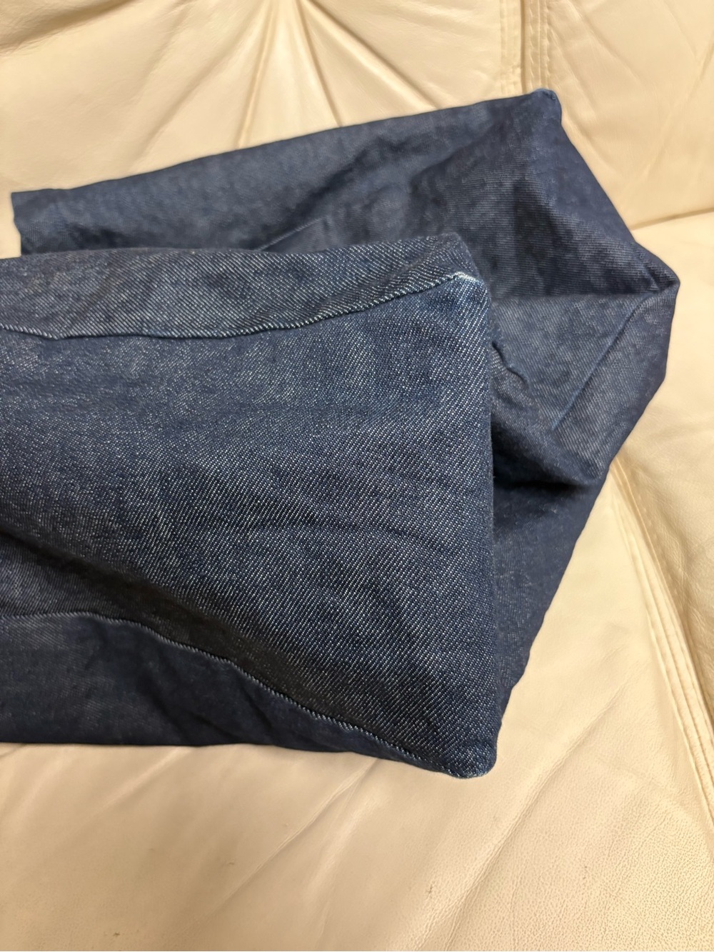 SACAI x APC Large Denim Tote Bag Reversible Green Nylon Bomber Jacket Style - Picture 9 of 13